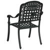 Musta puutarhan tuoli Smeurel 55x56.5x91cm (2 pcs alumiini)