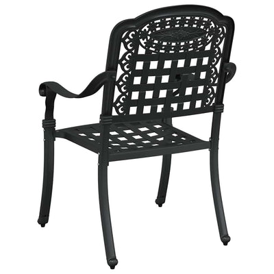 Musta puutarhan tuoli Smeurel 55x56.5x91cm (2 pcs alumiini)