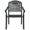 Musta puutarhan tuoli Smeurel 55x56.5x91cm (2 pcs alumiini)