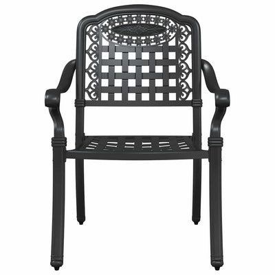 Musta puutarhan tuoli Smeurel 55x56.5x91cm (2 pcs alumiini)