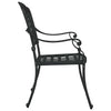Puutarhan Tuoli 2 kpl Alumiini Musta 55 x 56.5 x 91cm