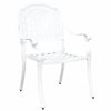 Valkoinen puutarhan tuoli Billye 55x56.5x91cm (2 pcs alumiini)