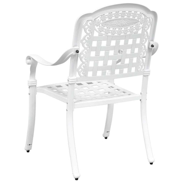 Alumiininen Puutarhan Tuoli 2 osaa Valkoinen 55 x 56.5 x 91cm