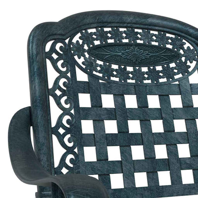Vihreä puutarhan tuoli Tantu 55x56.5x91cm (2 pcs alumiini)