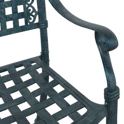 Vihreä puutarhan tuoli Tantu 55x56.5x91cm (2 pcs alumiini)