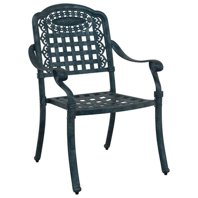 Vihreä puutarhan tuoli Tantu 55x56.5x91cm (2 pcs alumiini)