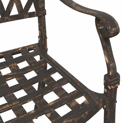 Pronssi puutarhan tuoli Zefira 55x56.5x91cm (2 pcs alumiini)