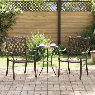 Pronssi puutarhan tuoli Zefira 55x56.5x91cm (2 pcs alumiini)