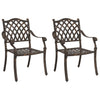 Pronssi puutarhan tuoli Zefira 55x56.5x91cm (2 pcs alumiini)