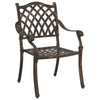 Pronssi puutarhan tuoli Zefira 55x56.5x91cm (2 pcs alumiini)