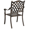 Pronssi puutarhan tuoli Zefira 55x56.5x91cm (2 pcs alumiini)