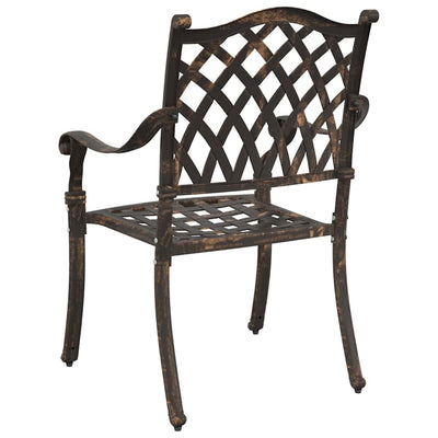 Pronssi puutarhan tuoli Zefira 55x56.5x91cm (2 pcs alumiini)