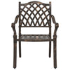 Pronssi puutarhan tuoli Zefira 55x56.5x91cm (2 pcs alumiini)