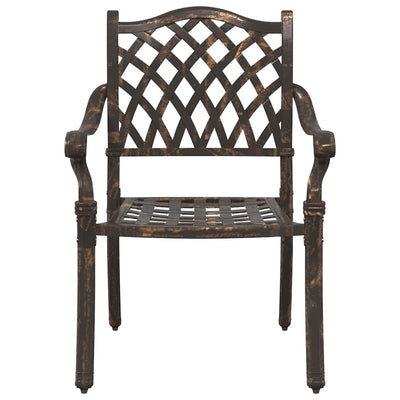 Pronssi puutarhan tuoli Zefira 55x56.5x91cm (2 pcs alumiini)