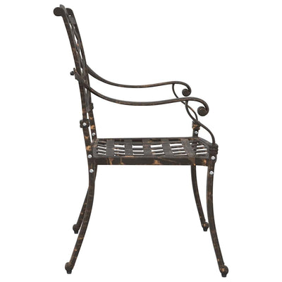 Pronssi puutarhan tuoli Zefira 55x56.5x91cm (2 pcs alumiini)
