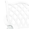 Puutarhan Tuoli 2 pcs Valkoinen 56 x 55 x 92.5cm Alumiini