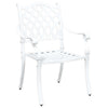 Puutarhan Tuoli 2 pcs Valkoinen 56 x 55 x 92.5cm Alumiini