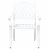 Puutarhan Tuoli 2 pcs Valkoinen 56 x 55 x 92.5cm Alumiini