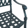 Vihreä puutarhan tuoli Qimei 55x56.5x91cm (2 pcs, alumiini)