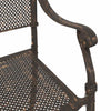 Puutarhan Tuoli 2 pcs 55 x 56.5 x 91cm Alumiini pronssin värisenä