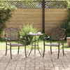 Puutarhan Tuoli 2 pcs 55 x 56.5 x 91cm Alumiini pronssin värisenä