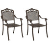 Pronssi puutarhan tuoli Tolica 55x56.5x91cm (2 pcs, alumiini)