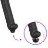 Musta puutarhan tuoli Gegeac 55x56.5x91cm (2 pcs, alumiini)