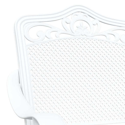 Valkoinen puutarhan tuoli Gebriela 55x56.5x91cm (2 pcs alumiini)