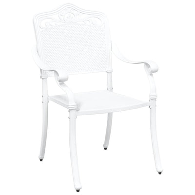 Valkoinen puutarhan tuoli Gebriela 55x56.5x91cm (2 pcs alumiini)