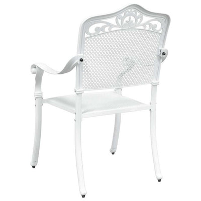 Valkoinen puutarhan tuoli Gebriela 55x56.5x91cm (2 pcs alumiini)