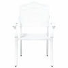 Valkoinen puutarhan tuoli Gebriela 55x56.5x91cm (2 pcs alumiini)