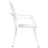 Valkoinen puutarhan tuoli Gebriela 55x56.5x91cm (2 pcs alumiini)