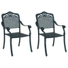 Vihreä puutarhan tuoli Benedict 55x56.5x91cm (2 pcs alumiini)