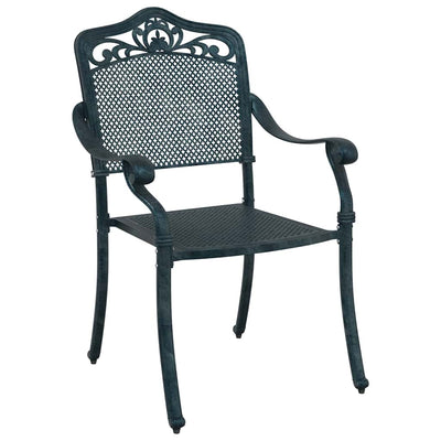Vihreä puutarhan tuoli Benedict 55x56.5x91cm (2 pcs alumiini)