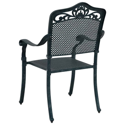 Vihreä puutarhan tuoli Benedict 55x56.5x91cm (2 pcs alumiini)