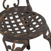 Puutarhan 3 osainen Bistro Set pronssi alumiinista