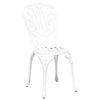 Bistro Set 3 pcs Valkoinen Alumiini Puutarhaan