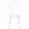 Bistro Set 3 pcs Valkoinen Alumiini Puutarhaan