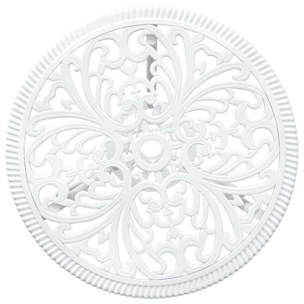 Bistro Set 3 pcs Valkoinen Alumiini Puutarhaan