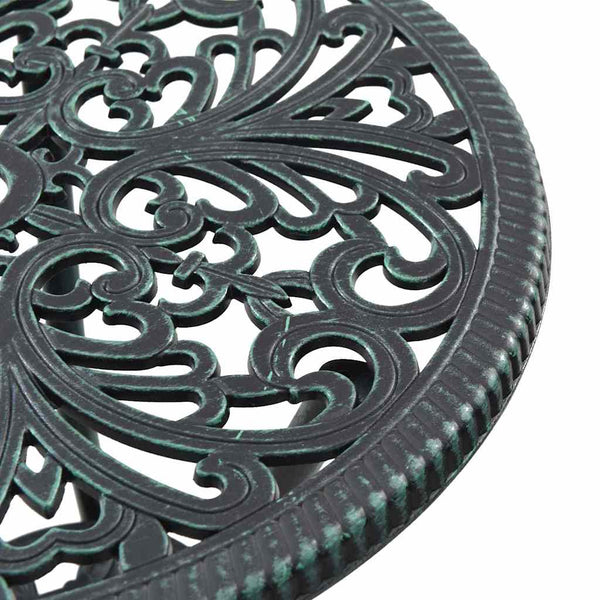 Alumiininen Bistro Set Puutarhaan 3 osaa Vihreä