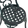 Alumiininen Bistro Set Puutarhaan 3 osaa Vihreä