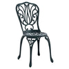 Alumiininen Bistro Set Puutarhaan 3 osaa Vihreä