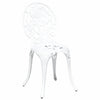 Puutarhan Bistro Set 3 kpl Valkoinen Alumiini