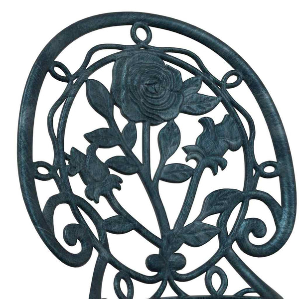Vihreä Puutarhan Bistro Set 3 osaa Alumiini