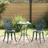Vihreä Puutarhan Bistro Set 3 osaa Alumiini
