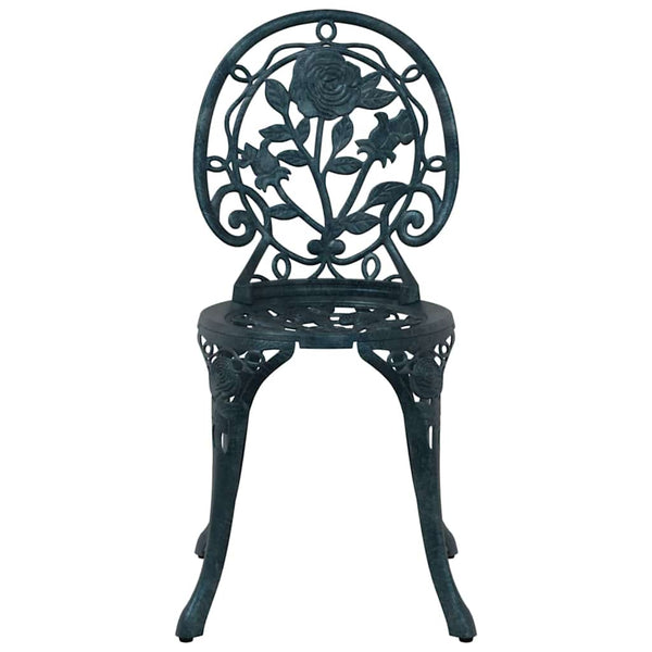 Vihreä Puutarhan Bistro Set 3 osaa Alumiini