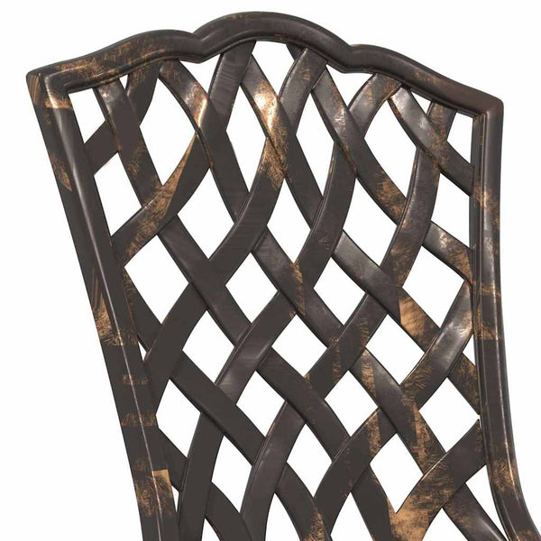 Bistro Set 3 osaa puutarhaan pronssista alumiinia