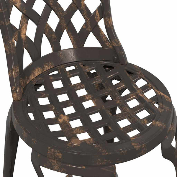 Bistro Set 3 osaa puutarhaan pronssista alumiinia