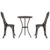 Bistro Set 3 osaa puutarhaan pronssista alumiinia