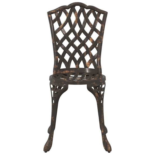 Bistro Set 3 osaa puutarhaan pronssista alumiinia